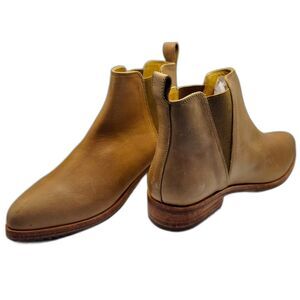 Nisolo Women’s Emma Chelsea Boots  Leather Size 6.5 Handmade in Peru Minimalist